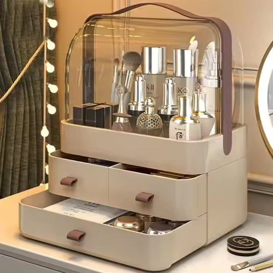 Acrylic Double Door Makeup & Cosmetic Organizer